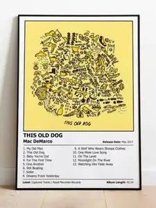 MAC DEMARCO - This Old Dog | Music Album Cover Print Poster | A4, A3, A2 & A1