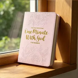 1-Piece 365 Daily Devotional Book | Simple Faith Style | One Minute with God Each Day + Full Year Daily Devotions | for Christian Women / Women Seeking Daily Inspiration