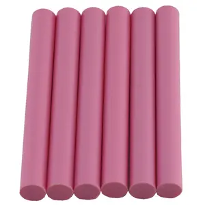 Color Stik 4" Full Size Pink Hot Glue Sticks - 6 Pack