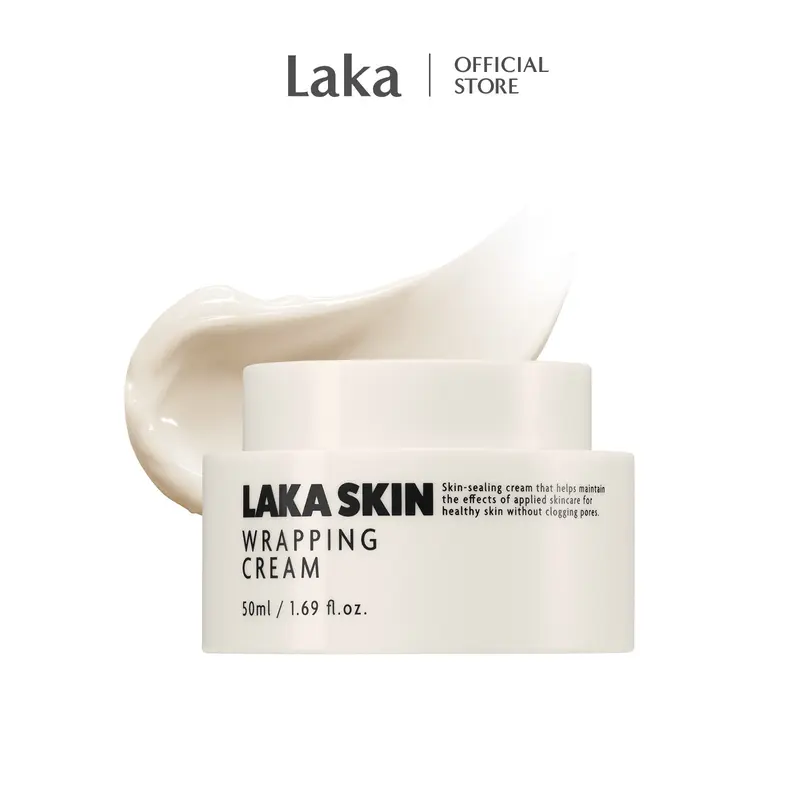 [LAKA SKIN] Wrapping CreamㅣLock-In Wrapping CreamㅣMaintains applied skincare benefits, boosts hydrationㅣCeramide, Dual PDRNㅣK-Beauty, Korean Skincare