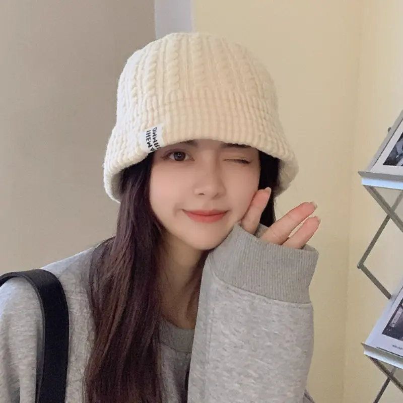 Hat for Women Autumn Winter – Trendy Korean Style Wool Hat, Warm & Stylish Beanie, Fashionable All-Match Cold Weather Cap for Casual & Outdoor Wear