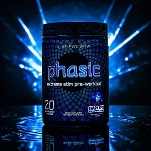 Phasic - Extreme High Stimulant Preworkout DMAE, Eria Jarensis, 475mg Caffeine, 6mg Yohimbine.