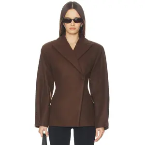 ALL THE WAYS Avyanna Blazer in Dark Brown