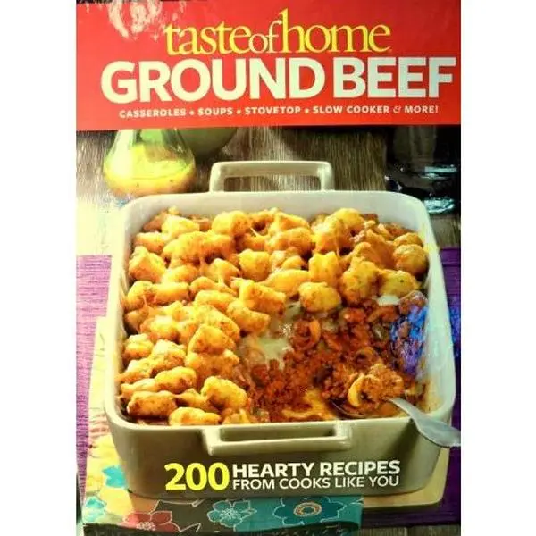 USED Book - Taste of Home Ground Beef : Casseroles, Soups, Stovetop, Slow Cooker and More! by Taste of Home (Hardcover) - English