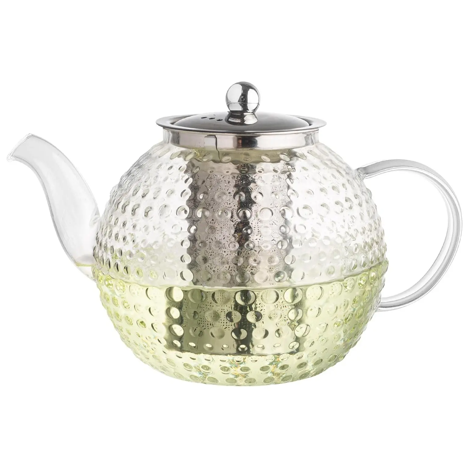 Amzcku 50OZ/1500ml Vintage Borosilicate Glass Teapot with Removable Infuser - Stovetop Safe, Teapot with Strainer for Loose Leaf & Blooming Tea, Tea Pot With Infusers For Loose Tea