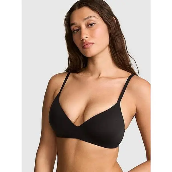 PINK Marshmallow Push-Up Wireless Plunge Bra