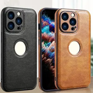 Ultra-Thin Premium PU Leather Case Cover for iPhone 17 Pro Max/air 16/15/14/13/12 11 Pro Max, Classic Luxury Design, Shockproof Protection