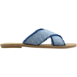 TOMS Womens Viv Flat Casual Sandals Casual - Blue