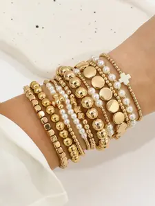 Bracelet Set for Women – , Stretch Fit, Trendy Stackable Jewelry