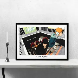 Bleach Anime Poster, Tite Kubo Manga Art Print, Shonen Anime Wall Art Home Decor, Gift For Fans