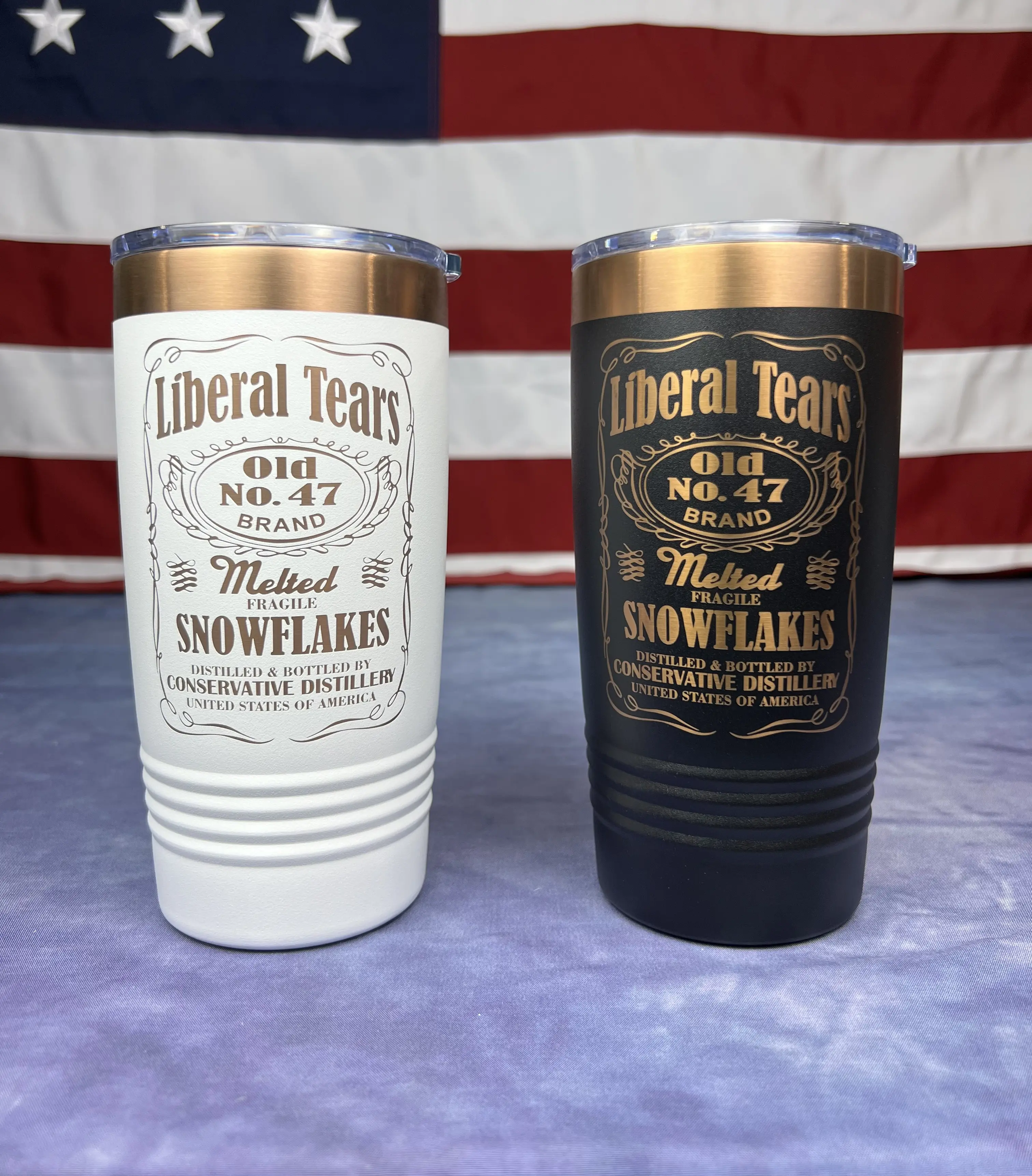 Snowflakes Tumbler 47 - Stainless Tumbler -Beverage Vacuum Flask