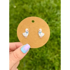 Handmade Earrings | Goose Themed