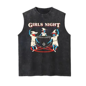 Girls Night Dancing Witch Woman's Right Vintage Washed Tank 90s Graphic Sleeveless Tank Tops Vest Streetwear Outfits Vacation Outfits Sleeveless Shirt