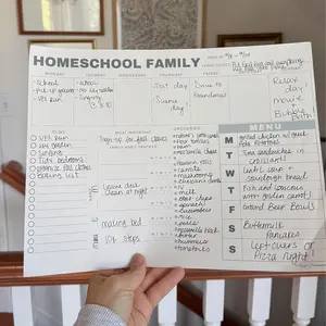 Homeschool Family Weekly Notepad