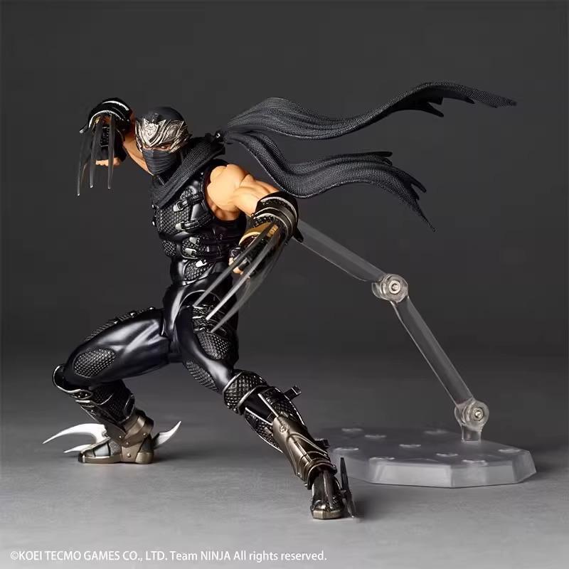 1/12 Kaiyodo Ninja Figure Revoltech Amazing Yamaguchi Anime Figure RYU HAYABUSA Figurine Model Statue Doll Collection Toys Gifts