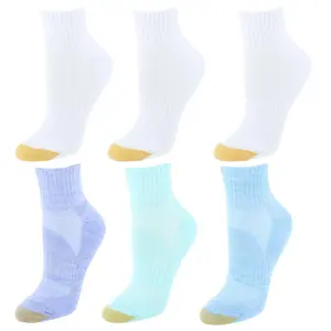 Gold Toe Women's Half Cushion Quarter Socks (6 Pair), Low Cut Socks