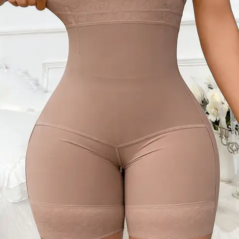 1 Count High Waist Shapewear Shorts, Compression Underwear, Fajas, Women Tummy Control Butt Lift Seamless Panty, Comfortable Shapewear, Body Shaper Briefs, Colombian Shapewear, Suitable For Various Occasions, Sports, Compression Girdles