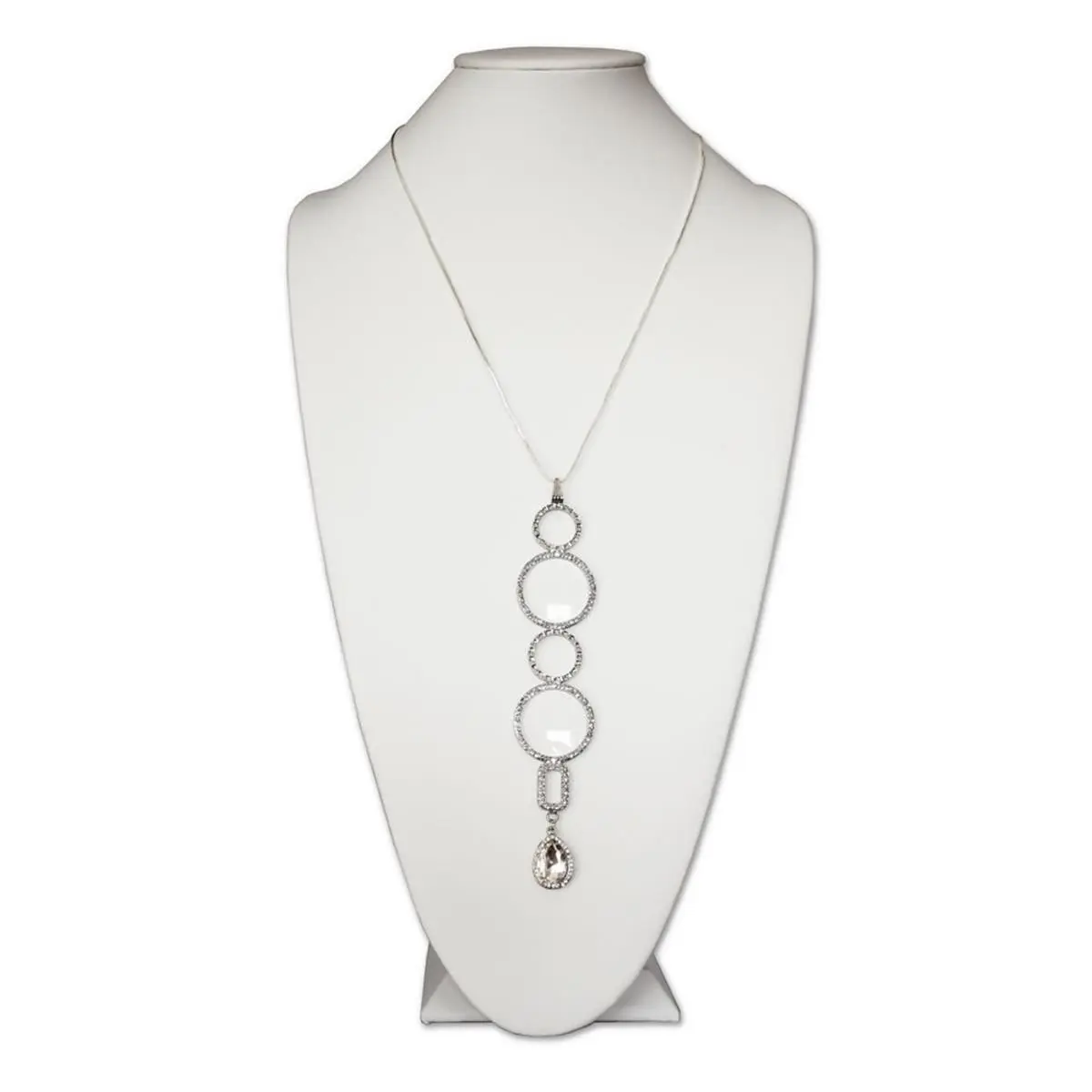 Neckglasses  Karen Bling Reading Glass - Silver, Strength 2.5