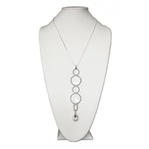 Neckglasses  Karen Bling Reading Glass - Silver, Strength 2.5