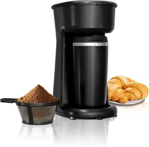 XBEAUTY Personal Single-Serve Compact Coffee Maker Brewer Includes 14Oz. BLACK FRIDAY SUPER DEALS. Thermal Travel Mug with Stainless Steel Interior, Compatible with Coffee Grounds, Reusable Filter, Ideal for Home/Travel, Portable, Machine tiktokshopspring