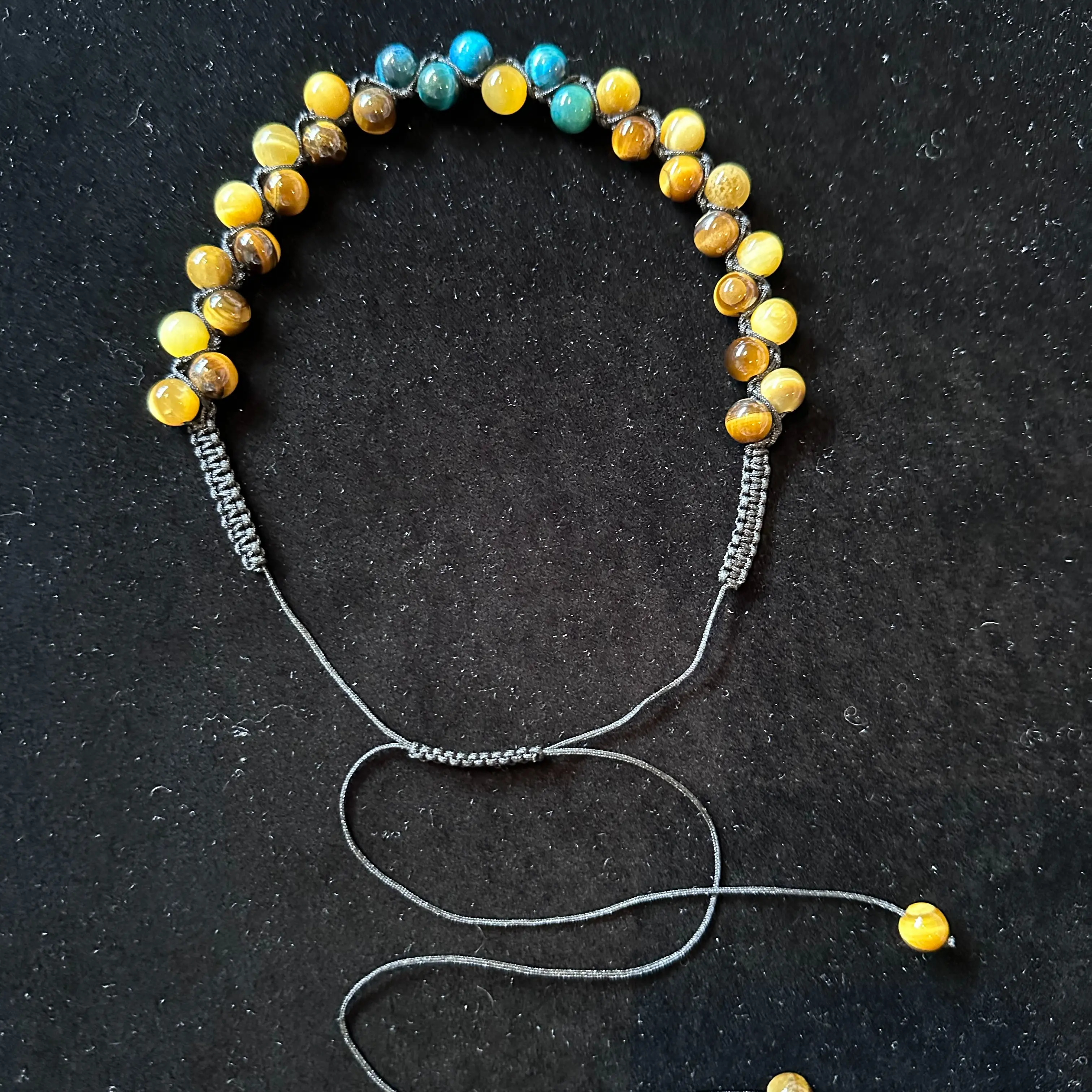 Triple tiger eye double roll