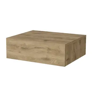 360 stand Modern Faux Wooden Wall-Mount Floating Nightstand - 5 in. Rectangular Minimalist Storage Nightstand with 1 Removable Drawer, Beige, 11lbs Max for Room, Lounge Decor, Modern Nightstand