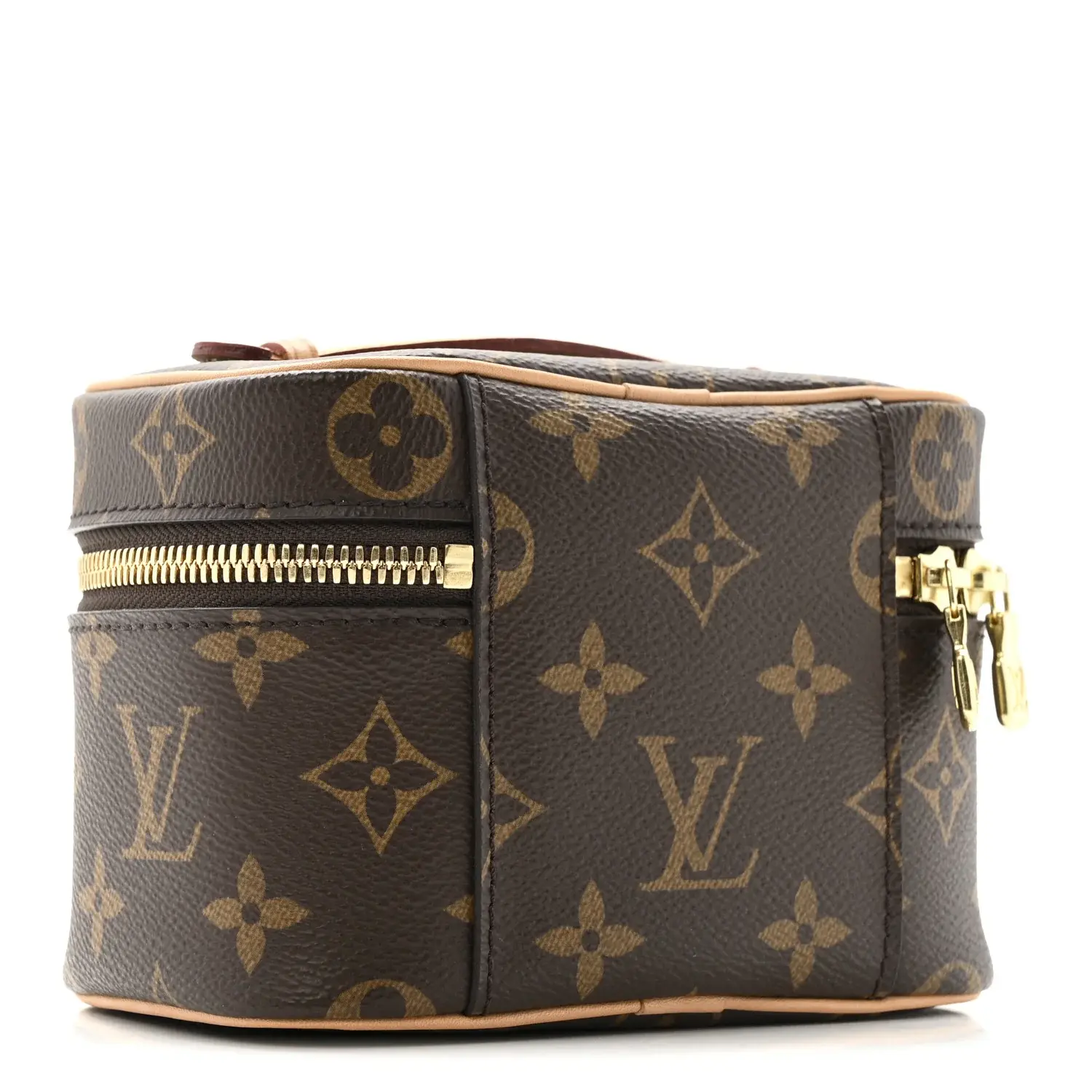 Pre-owned Louis Vuitton canvas Shoulder Bags Monogram Nano Nice