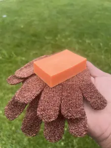 African Exfoliating Body Gloves & Caribbean Krown Goat's Milk Body Wash  Combo