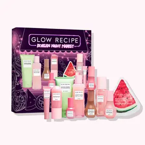 Glow Recipe Korean Skincare Prep Set - Limited Edition Set,  Full Size Products Bundle, Hydrating Skincare