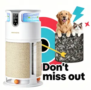 Meowant SummerVibes Home Air Purifier for Pet Lovers, H13 HEPA Filter, 360° Air Intake, 3900 Ft² Coverage, Hair Dander Odor Removal, Cat Scratch Board, 25dB Ultra-Quiet, Auto Airflow Adjustment