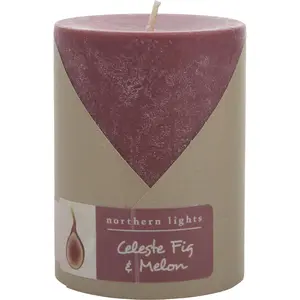 Celeste Fig & Melon By Northern Lights One Pillar Candle. For Unisex
