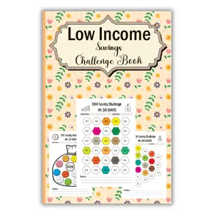Summer Spring Gift Low Income Savings Challenge Book 2025: Simple challenges that will help you save money from $50 to $500 and between $1,000 and $10,000. Supercharge Your Low Income Finances