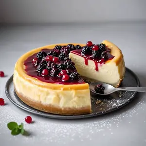 Andy Anand Wild Berry Cheesecake 9" - Made in Traditional Way - Creamy Delight for Every Occasion (2.8 lbs)