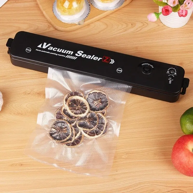 Automatic Kitchen Vacuum Sealer Machine for Food Preservation and Storage, with Seal Bags