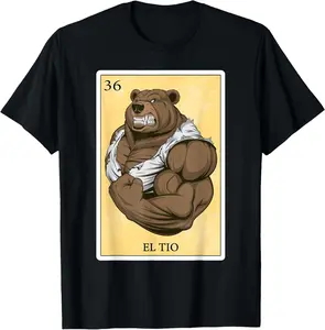 100% Cotton Funny Spanish-Mexican Bingo Gifts for Tio - El Tio T-Shirt