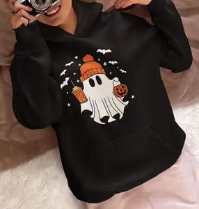 Halloween Ghost Hoodie, Cute Ghost Hoodie, Womens Halloween Hoodie, Spooky Season Hoodie, Halloween Party Hoodie, Cute Fall Hoodie
