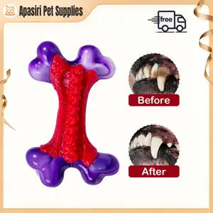 Apasiri Indestructible Tough Dog Toys Real Flavor Safe Materials for Aggressive Chewers & Large Dogs Keep Them Busy Pet Supplies