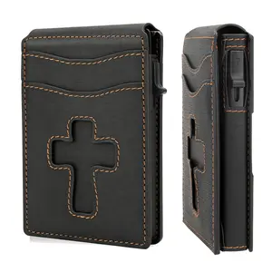 2026 Upgraded Wallet for Men, Mens Wallet Minimalist Slim Wallet, Smart Leather Pop Up Case Wallet ,RFID Blocking Bifold Wallet