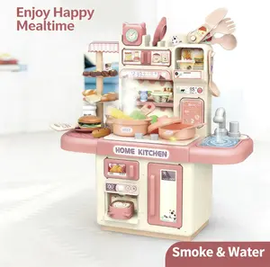 Mini Kids Kitchen Playset, Toddler Play Kitchen SetToys with Sound & Light, Cooking Stove, Play Sink,Play Food Kitchen Accessories, Pretend Kitchen Toyfor Kids Toddlers Girls Ages 3-5