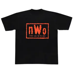 nWo New World Order Graphic Tee, Iconic Wrestling Tribute Shirt, Soft Cotton Blend T-Shirt, Retro Pop Culture Apparel for Men & Women, Wrestling Fan Gift