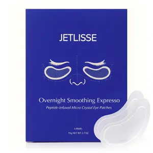 JETLISSE Peptide Eye Patches | Dissolving Microneedle Patches with Tri-Hyaluronic Acid | Anti-Wrinkle Under Eye Treatment for Dark Circles, Firming & Anti-Aging (4 Pairs; 8 Patches)