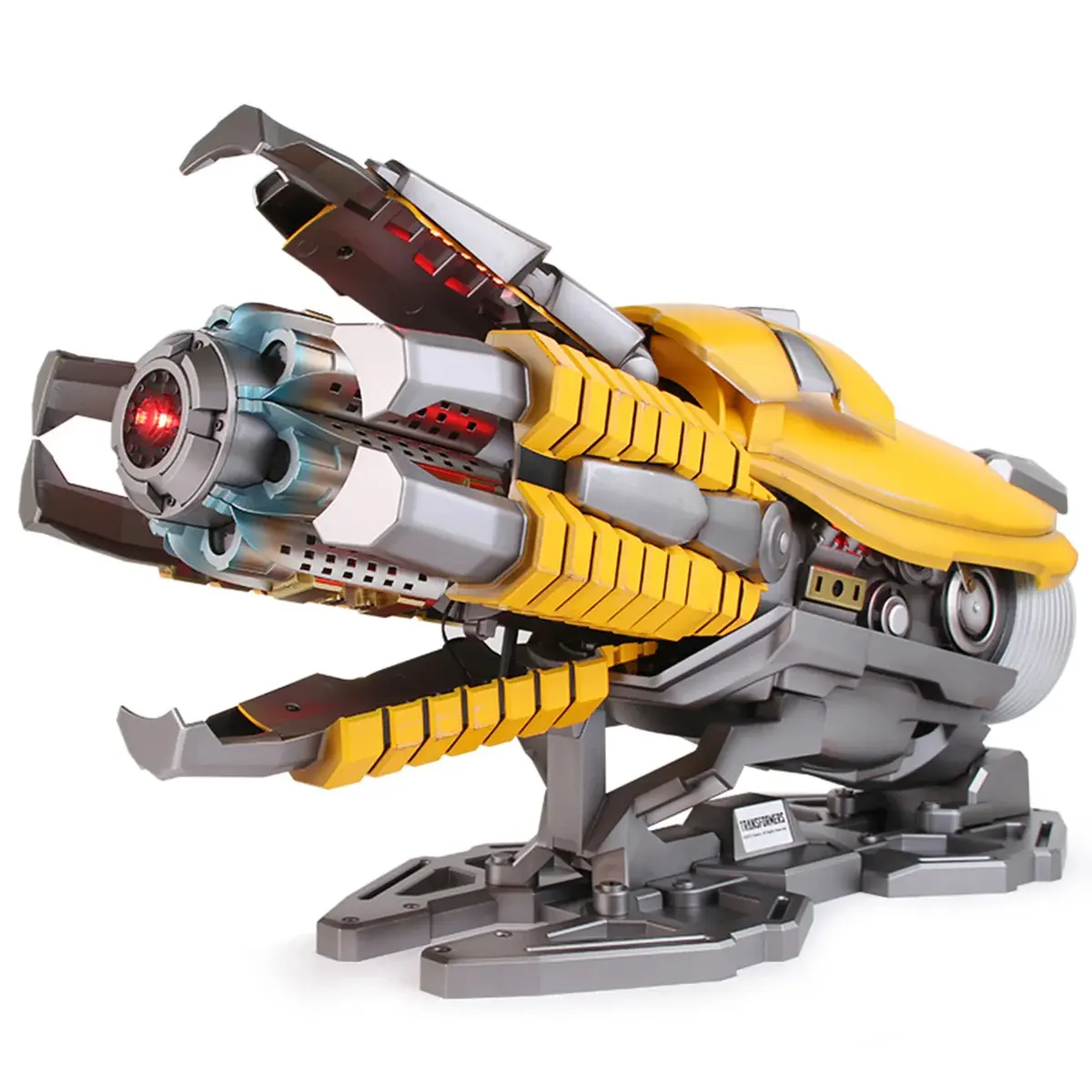 Hasbro TRANSFORMERS Bumblebee Wearable Blaster - Chinese-English Voice Control, Button-Triggered Operation, Cool Red and Blue Energy Lights, Gatling Rotating Firing Sound Effects, Full Firepower Mode