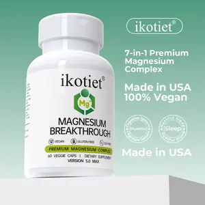 IKOTIET Magnesium for Stress & Anxiety Relief |7 Forms + Vitamin B6 | Supports Nervous SystemBalance & Inner Calm  60 Veggie Caps