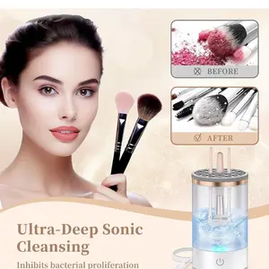 Makeup Brush Cleaner & Dryer - Portable Device for Cleaning and Drying Makeup Brushes, 200g, 8H x 4W x 4L Dimensions