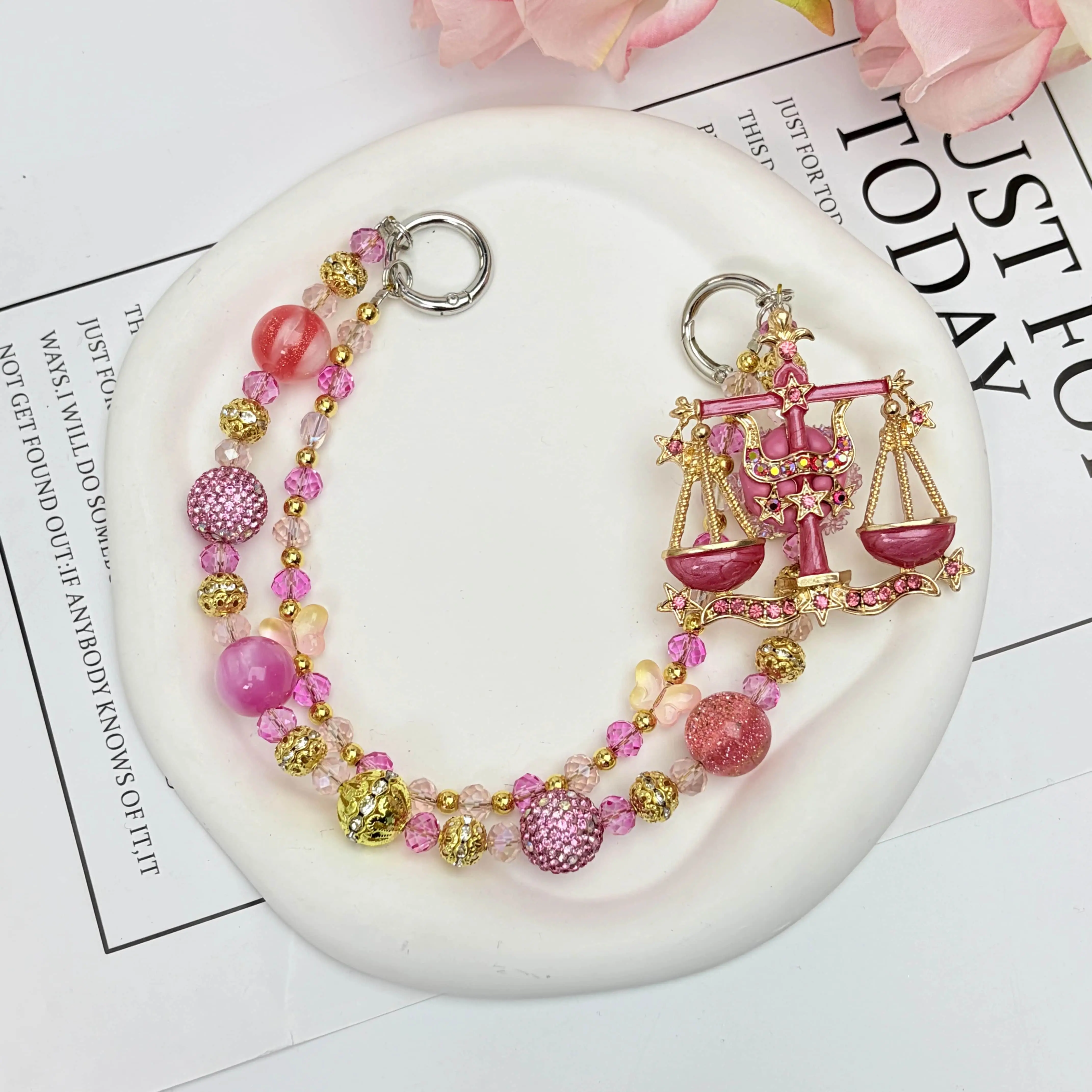 12 Constellation Bagchain - Zodiac Bag Charms, Women's Birthday Jewelry, Astrology Lover Gifts, Lucky Zodiac Collectible Accessories, Summervibes