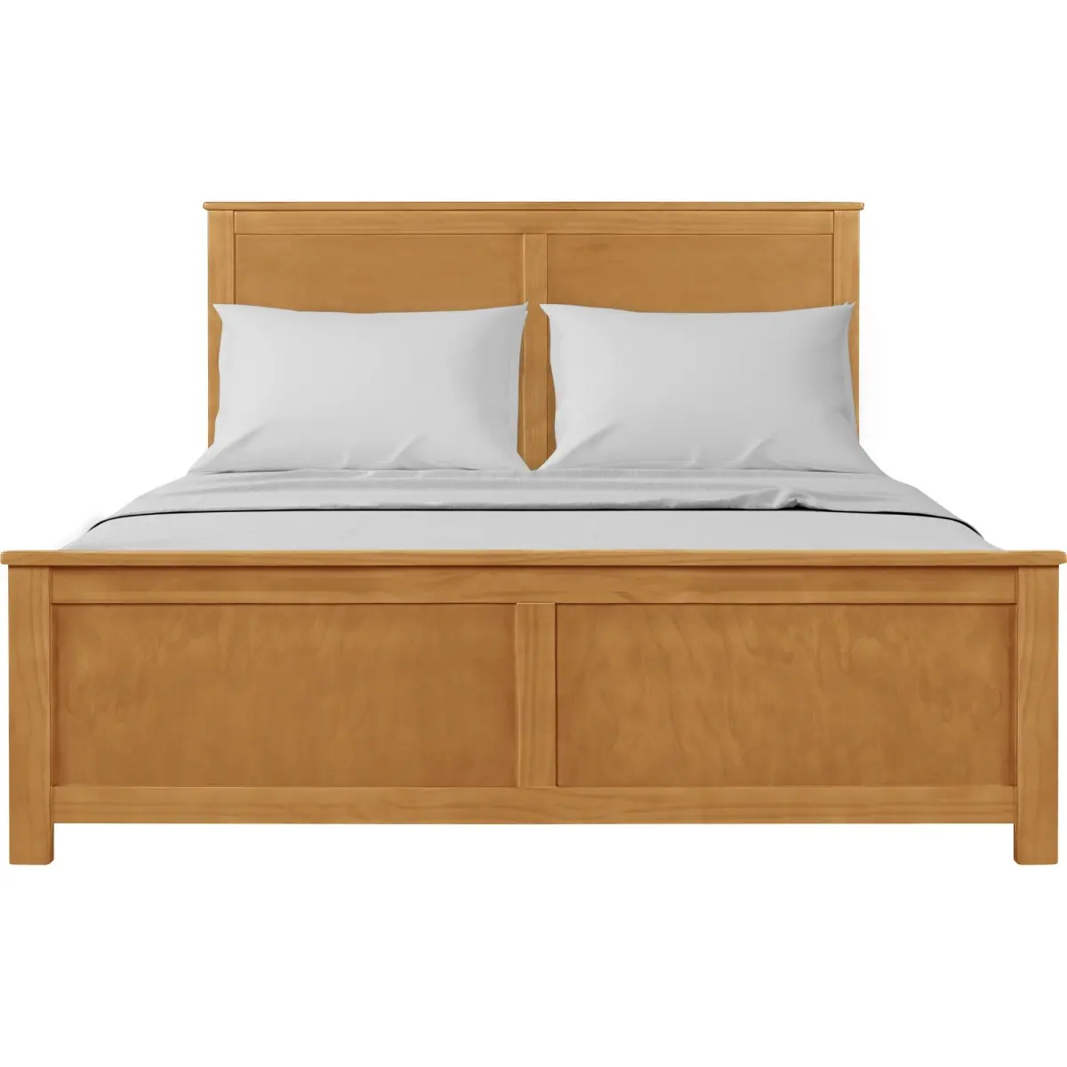 Camden Isle 117633 Winston Traditional Framed King Size Platform Bed Frame - Unisex Oak Raised Wooden Bed Frame, 105.8 lb, 83.5x79.1x43.3 in, Comfortable and Sturdy with Slats Support, King Size Bed, Raised Wooden Bed Frames