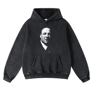 TONY SOPRANO Hoodie Vintage High-Quality Crew Neck oversized loose Fit Cotton Fabric Casual Comfort Windproof Warm Funny Long Sleeve Sweatshirt Fashion for Men and Women Top Daily Wear 102401