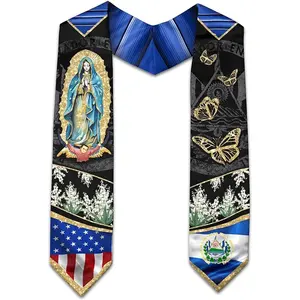 El Salvador Graduation Sash, Salvadorans Graduation Sash 2025, Salvadorans American Flag Graduation Stole 2025