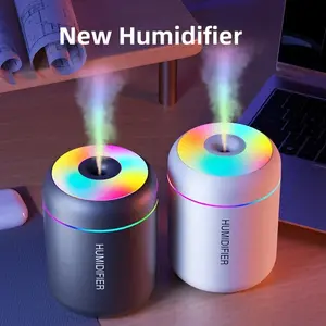 180ML Mini Air Humidifier USB Aroma Diffuser LED Mist Maker
