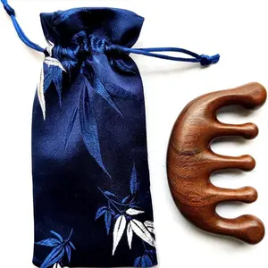 Pink&iSwan Wooden Massage Comb - Handy for Carry, 9.7cm Thick, Smooth Finish for Body Care and Comfort